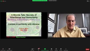 On May 2, 2022 the staff of the department Assoc. Anna Kravchenko and Assoc. Igor Senyuk listened to a lecture: "4 billion years of false news: what we can learn from how living things process information"