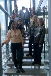 On November 28, 2022, Associate Professor of the Department of Biological Chemistry Lubov GALYZINSKAYA visited the Private School "Gravity" for the purpose of vocational guidance